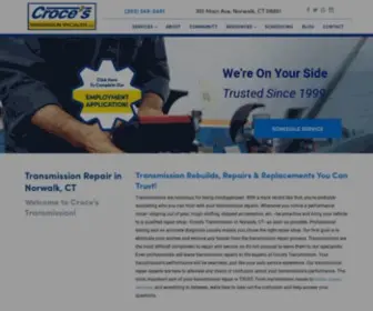 Crocestrans.com(Transmission Repair in Norwalk) Screenshot
