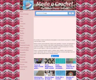 Crochet.com.ar(Moda a Crochet) Screenshot