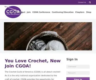 Crochet.org(Crochet Guild of America (CGOA)) Screenshot