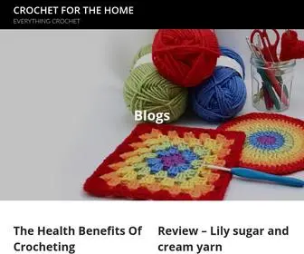 Crochetforthehome.com(Handmade for the home) Screenshot