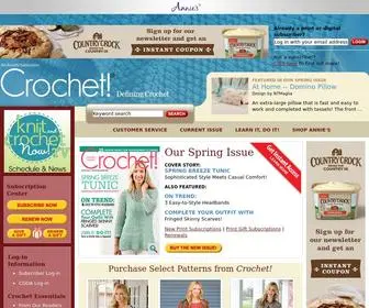 Crochetmagazine.com(Defining Crochet) Screenshot