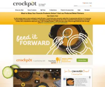 Crock-Pot.ca(Crock-Pot The Original Slow Cooker) Screenshot