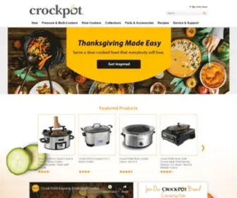 Crock-Pot.com(Crockpot) Screenshot