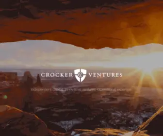 Crockerventures.com(Crocker Ventures life science and healthcare investment firm) Screenshot