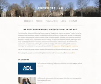 Crockettlab.org(Crockett Lab) Screenshot