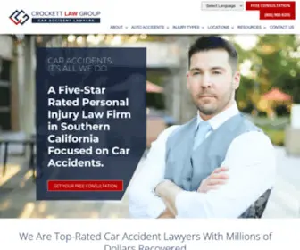 Crockettlawgroup.com(Orange County & Palm Springs Personal Injury Attorney) Screenshot