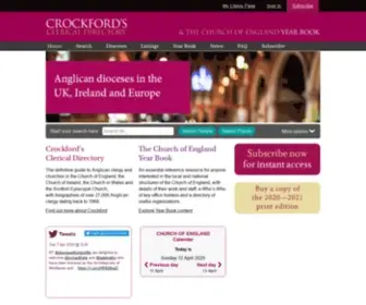 Crockford.org.uk(Clerical Directory) Screenshot