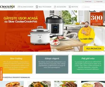 Crockpot-Romania.ro(Gatesti sanatos fara sa petreci timp in bucatarie) Screenshot