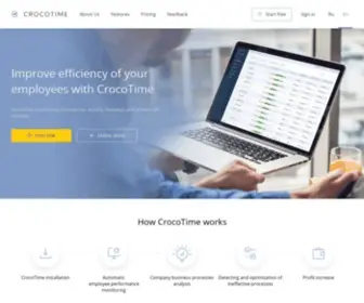 Crocotime.com(Software employee) Screenshot