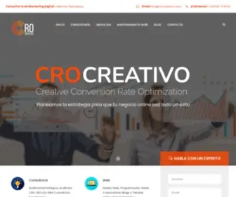 Crocreativo.com(CRO Creativo ®) Screenshot