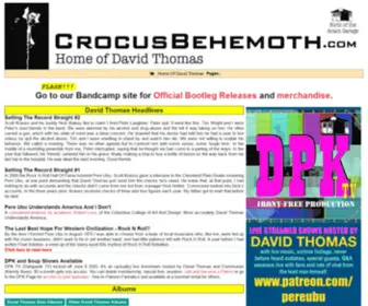 Crocusbehemoth.com(David Thomas) Screenshot