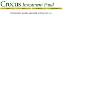 Crocusfund.com(Crocus Investment Fund) Screenshot