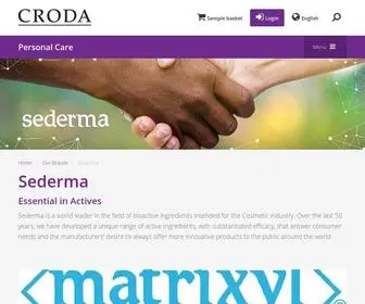 Crodapersonalcare.com(Croda Personal Care) Screenshot