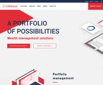 Croesus.com(Wealth management solutions) Screenshot