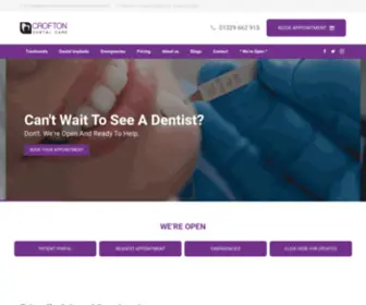 Croftondentalcare.com(Crofton Dental Care) Screenshot