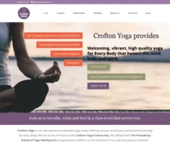 Croftonyoga.com(Crofton Yoga) Screenshot