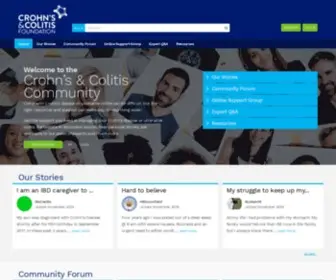 Crohnscolitiscommunity.org(Community home) Screenshot