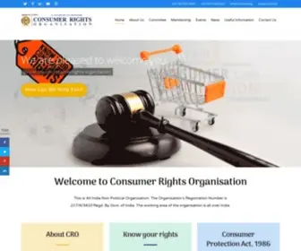 Croindia.org(Consumer Rights Organisation) Screenshot