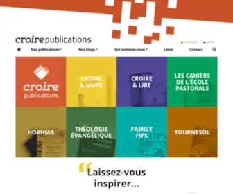 Croirepublications.com(Maison d'édition chrétienne) Screenshot