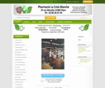 Croixblanchepharma.com(Votre apothicaire de Dijon) Screenshot