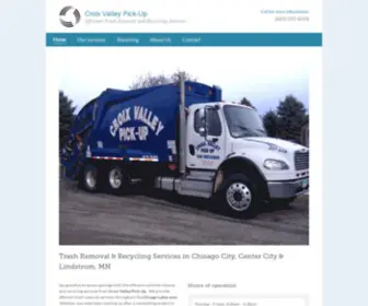 Croixvalleypickup.net(Waste disposal Chisago City) Screenshot