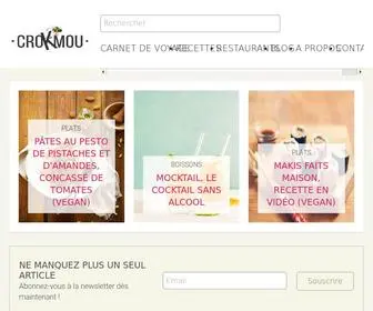 Crokmou.com(Blog cuisine & Voyage) Screenshot