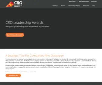 Croleadershipawards.com(CRO Leadership Awards) Screenshot