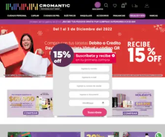 Cromantic.com(Productos y Accesorios de Belleza) Screenshot