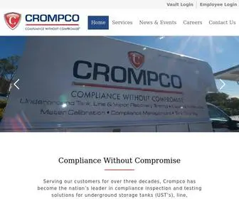 Crompco.com(The best tank testing company in the nation) Screenshot