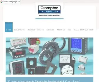 Cromptoncanada.com(Crompton Canada) Screenshot