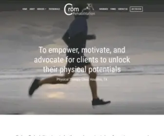 Cromrehab.com(Physical Therapy Clinic Houston) Screenshot