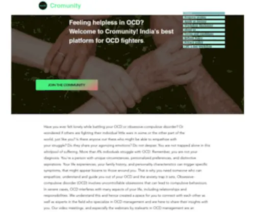 Cromunity.com(OCD) Screenshot