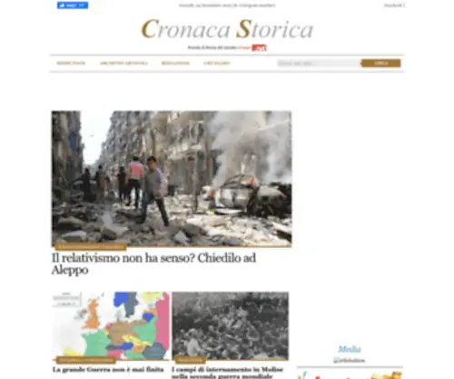 Cronacastorica.net(Cronaca Storica) Screenshot