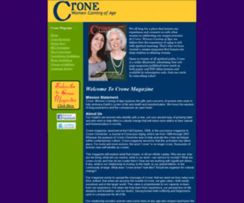 Cronemagazine.com(Crone Magazine) Screenshot