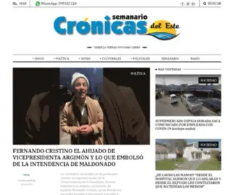 Cronicasdeleste.com.uy(Crónicas) Screenshot