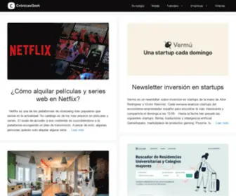 Cronicasgeek.com(A WordPress Site) Screenshot
