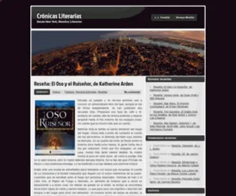 Cronicasliterarias.com(Crónicas Literarias) Screenshot