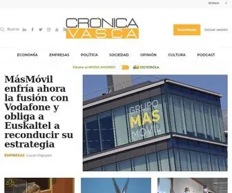Cronicavasca.com(Crónica Vasca) Screenshot