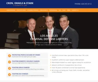 Cronisraelsandstark.com(A Los Angeles criminal defense lawyer at our law firm) Screenshot