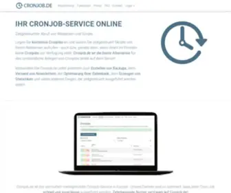Cronjob.de(Connection timed out) Screenshot
