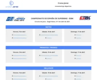 Crono-Jerez.com(Crono Jerez) Screenshot