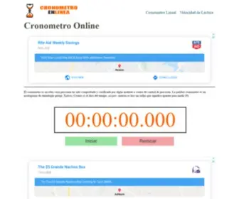 Cronometroenlinea.com(Cronometro online) Screenshot