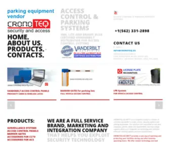 Cronoteq-Security.com(Vanderbilt Industries Access Control System in Los Angeles California) Screenshot