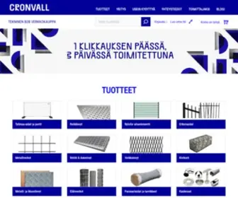 Cronvall.fi(Rakentamisen terästuotteiden verkkokauppa yrityksille) Screenshot