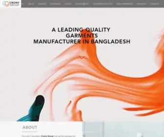 Cronygroupbd.com(A Leading Garments Manufacturer) Screenshot