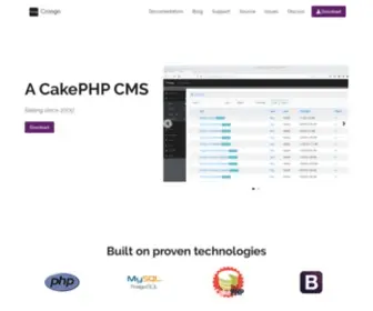 Croogo.org(The CakePHP powered Content Management System) Screenshot
