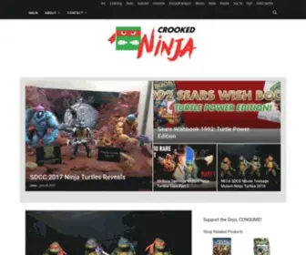 Crookedninja.com(Crooked Ninja TMNT News and Reviews) Screenshot