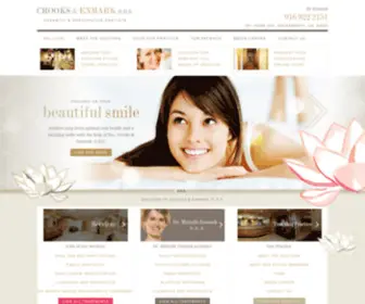 Crooksenmarkdds.com(Dentist Sacramento CA) Screenshot