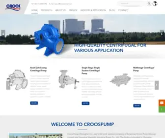 Croospump.com(Centrifugal Pump For Sale) Screenshot