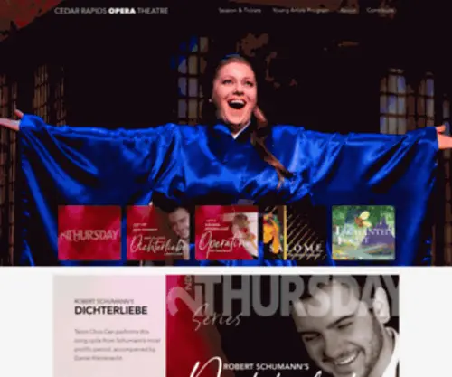 Cropera.org(Cedar Rapids Opera) Screenshot